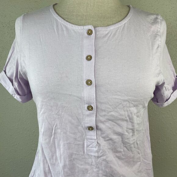 NWT Free People Lilac Purple T-Shirt Size S - Picture 2 of 7